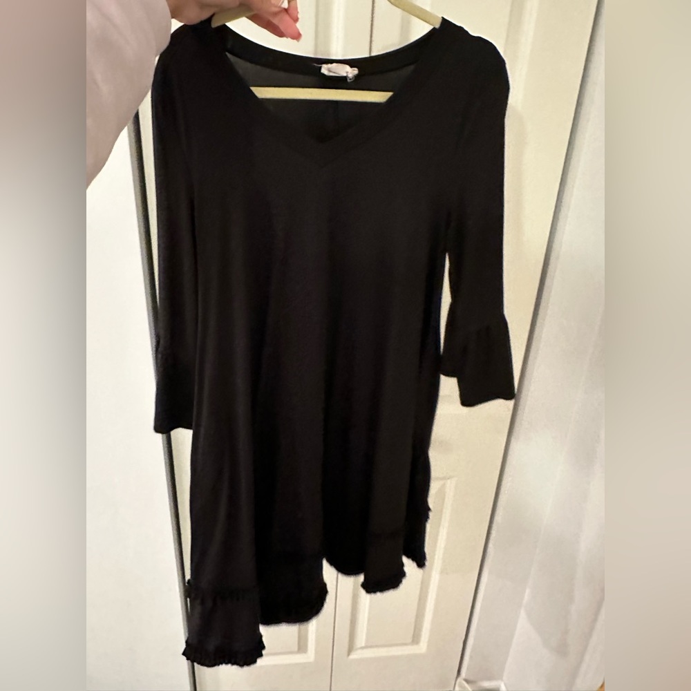 Black Ruffle Dress